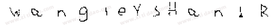 WangleysHand Regular字体转换